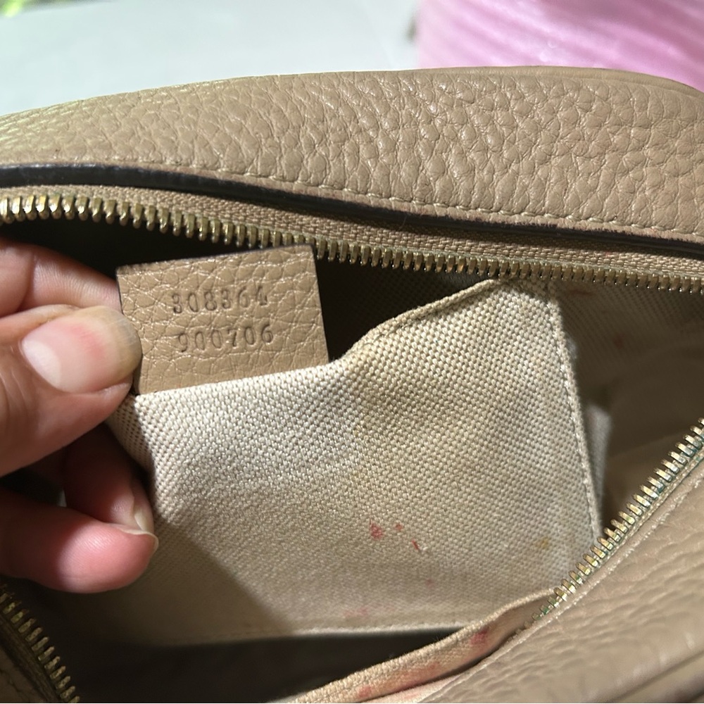 Gucci Beige Leather Crossbody Bag - Picture 7 of 15